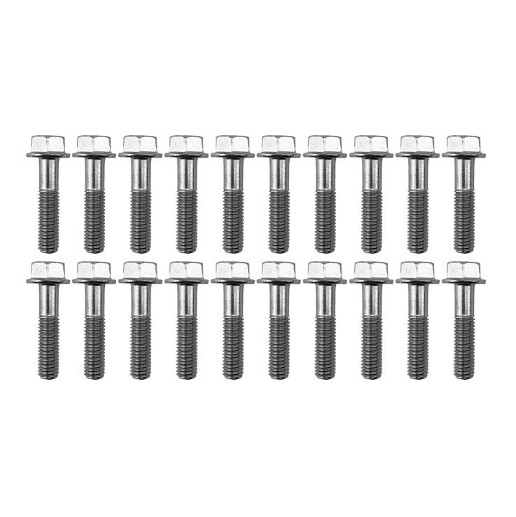M8 x 35mm FLANGE BOLT, PACK OF 20, 12mm HEX