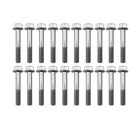 M8 x 50mm FLANGE BOLT, PACK OF 20, 12mm HEX