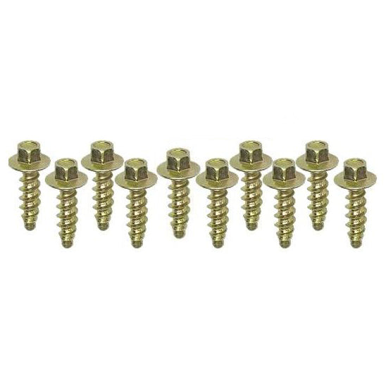 HEX HEAD SHROUD SCREWS 6mm x 20mm (PACK OF 10) 022-30620