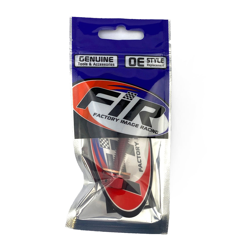 MAGNETIC OIL DRAIN PLUG M8x1.25, CRF 150R 450R 450X, RED