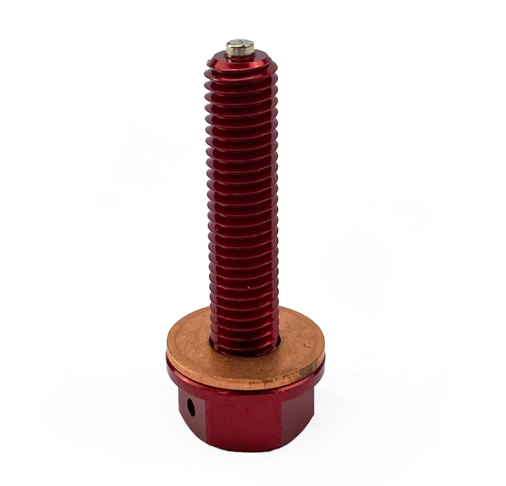 MAGNETIC OIL DRAIN PLUG M8x1.25, CRF 150R 450R 450X, RED