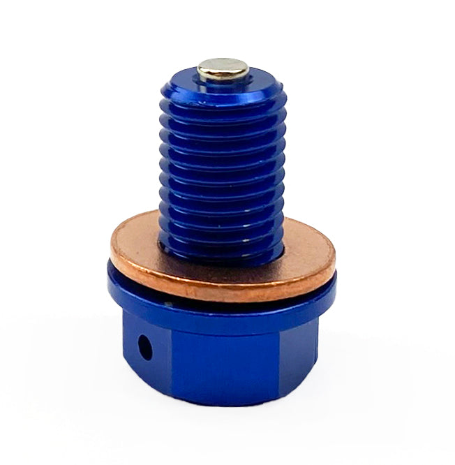 MAGNETIC OIL DRAIN PLUG M10x1.25, YZ 125 250 YZF 250 450 WRF, BLUE