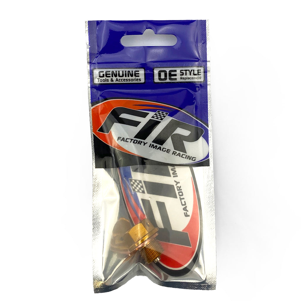 MAGNETIC OIL DRAIN PLUG M12x1.25, RM 125 RMZ 250, GOLD 09247-12006