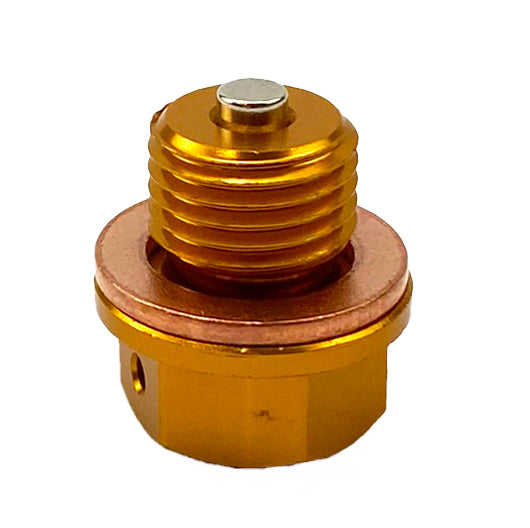MAGNETIC OIL DRAIN PLUG M12x1.25, RM 125 RMZ 250, GOLD 09247-12006