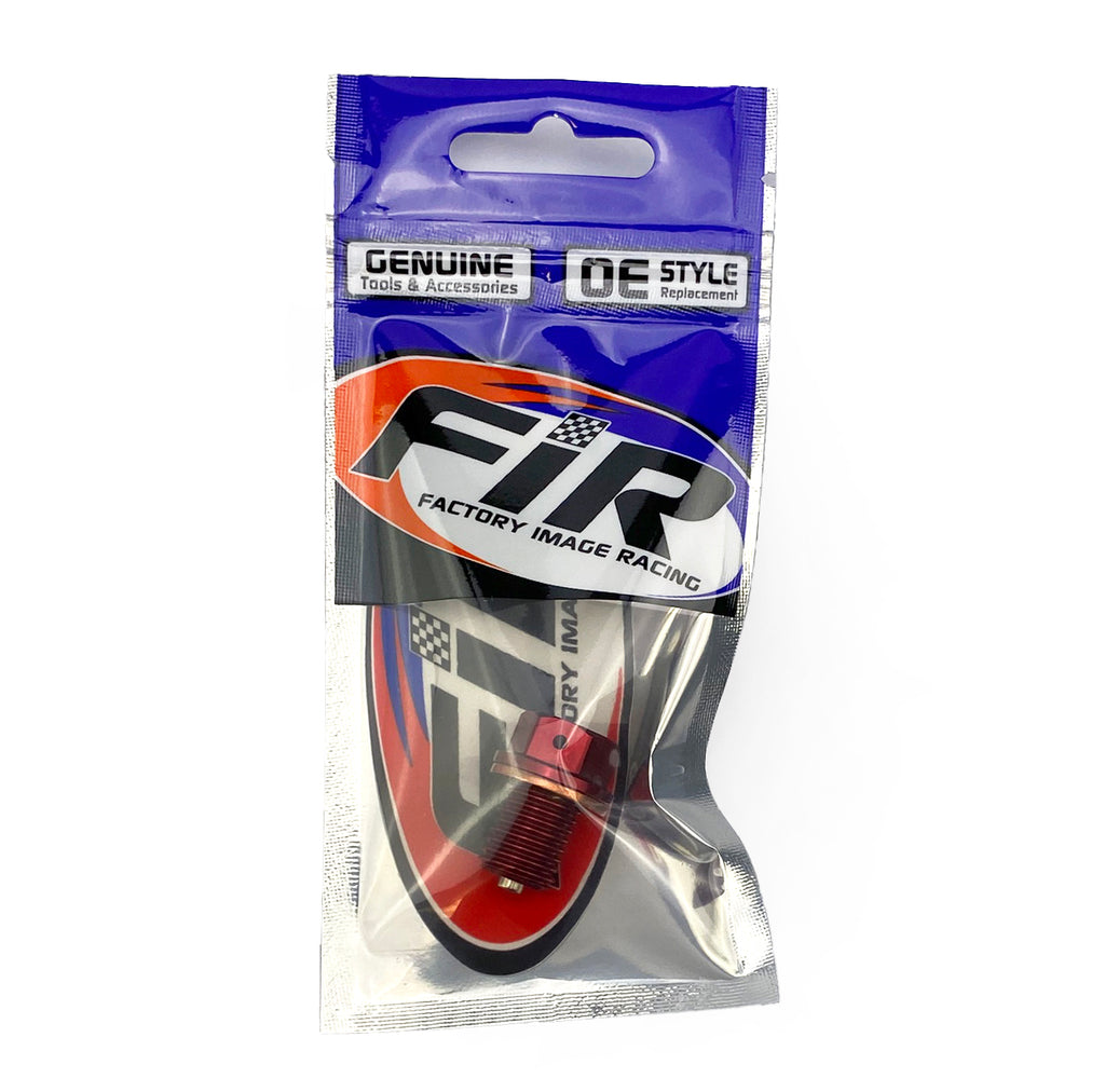 MAGNETIC OIL DRAIN PLUG M12x1.50, 90015-KA3-711, 90340-12006-00, RED