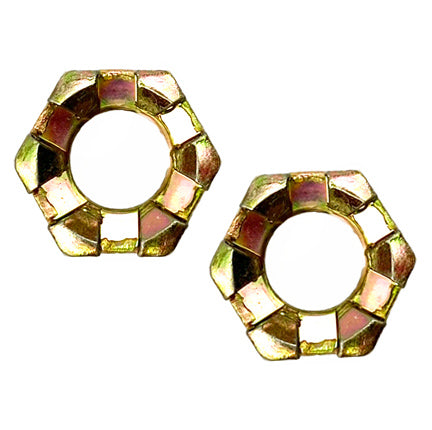 M10 Castle Nuts Pack-2 Wheel Axle Hub Slotted Nut