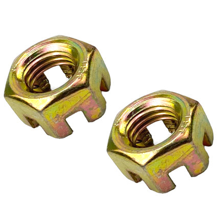 M10 Castle Nuts Pack-2 Wheel Axle Hub Slotted Nut