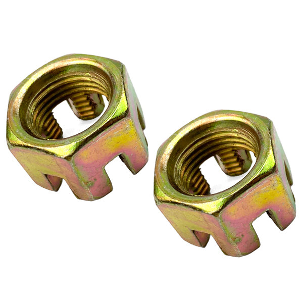 M16 Castle Nuts Pack-2 Wheel Axle Hub Slotted Nut