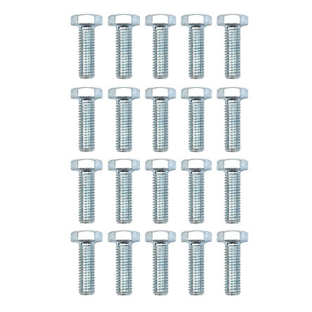 M8x25 HEX BZP 8.8 BOLTS PK/20