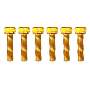 5x20 GOLD PACK/6 ALLOY BOLTS Hexagonal Socket head ALLEN Cap Screws