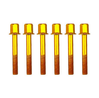 M6x40mm BOLT ALUM.GOLD, TRADE £0.65 EACH