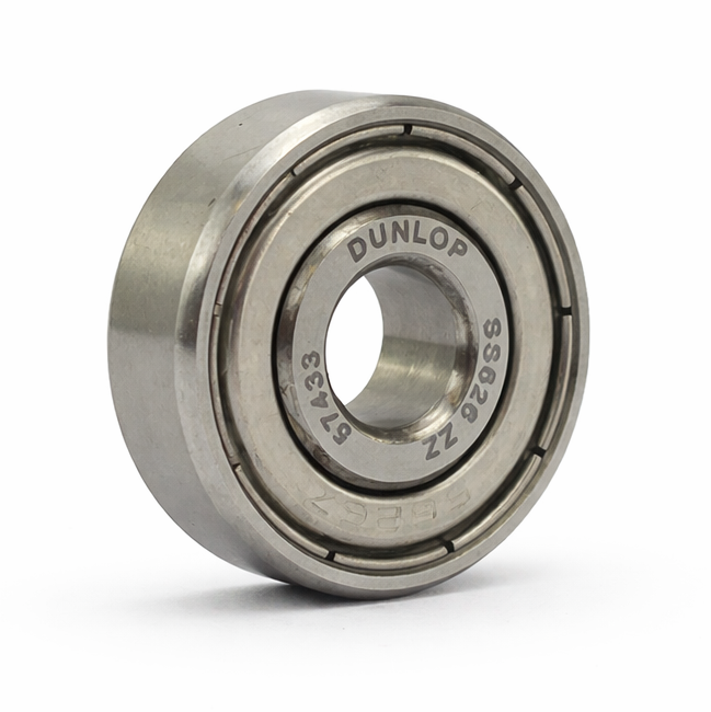 BEARING 626 2Z SS DUNLOP 6x16x6 SIZE SHELL SEALED STAINLESS STEEL EACH