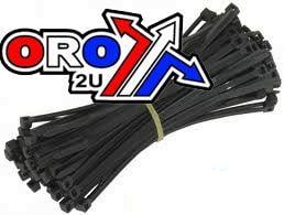 NYLON CABLE ZIP TIES - BLACK, 160mm x 4.8mm - PACK OF 100