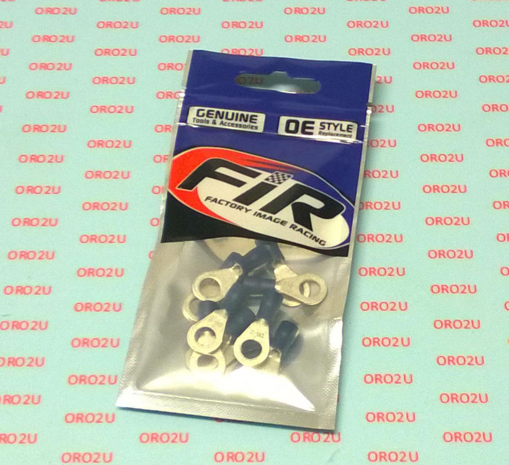 TERMINAL BLUE 6mm RING PK10, PACK OF 10