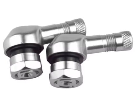 Tire Valves Stem 90 ANGLE VALVE 1 Pair Universal Aluminum 10.1mm/7.8mm  Motorbike Electric Scooter Bike 90 Degree CNC