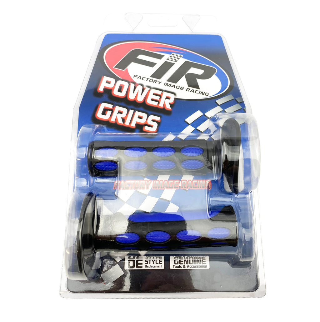 GRIP DUAL FLASH BLACK/BLUE, 22/25mm