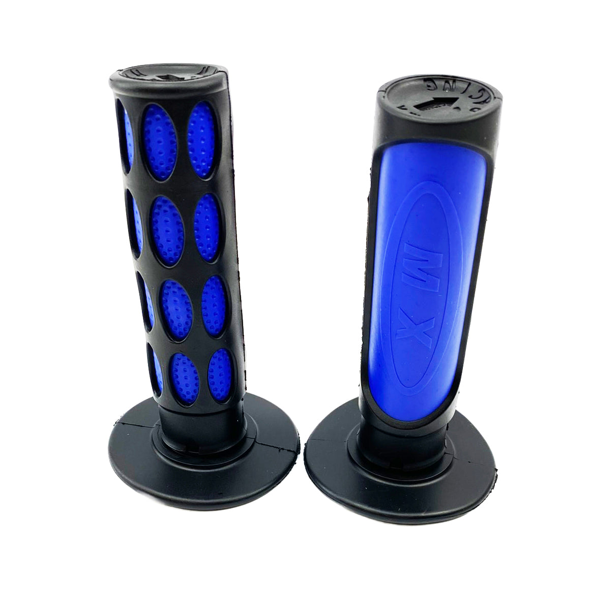 GRIP DUAL FLASH BLACK/BLUE, 22/25mm