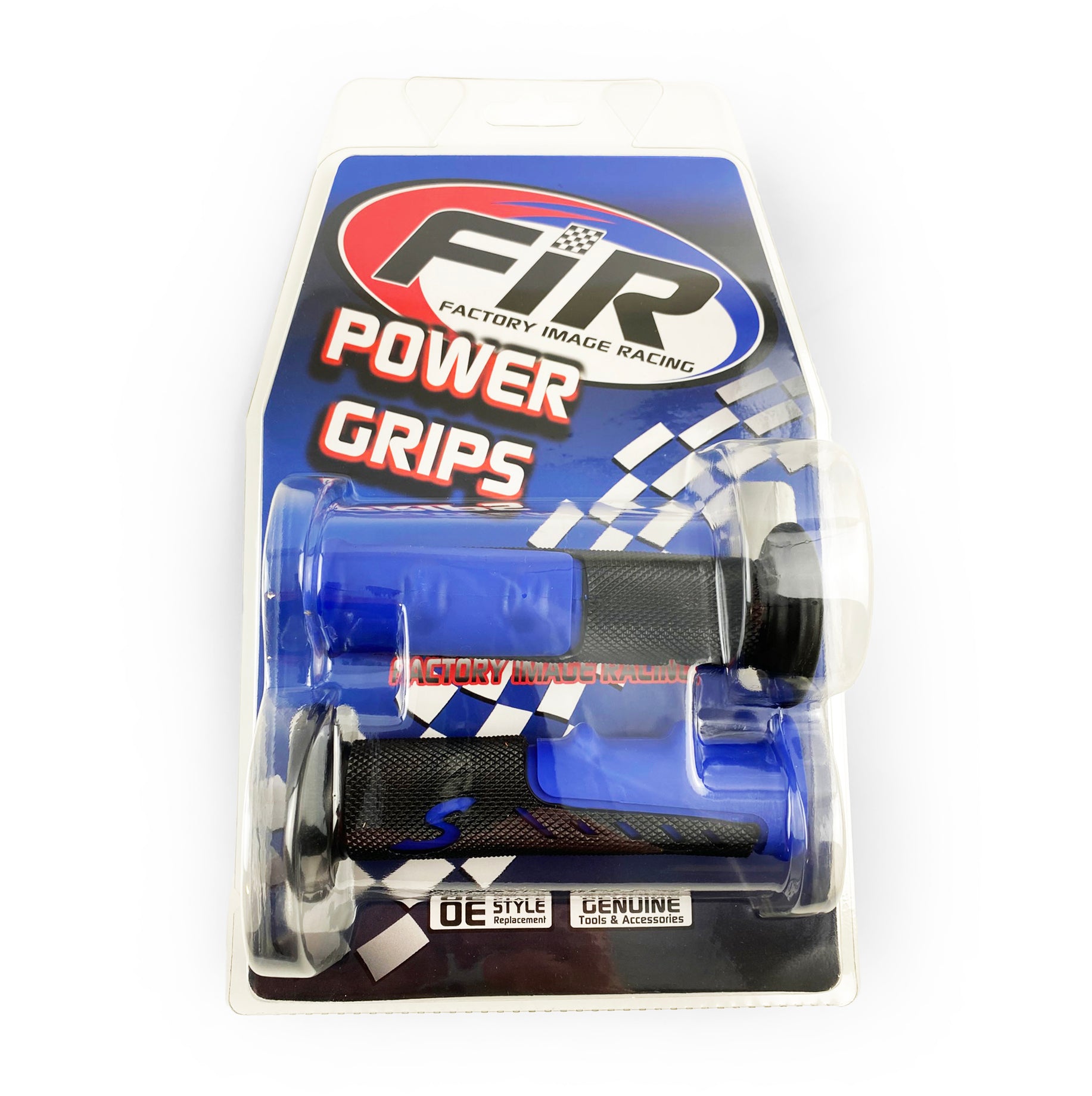 ATV GRIPS BLACK/BLUE 22.2 BARS