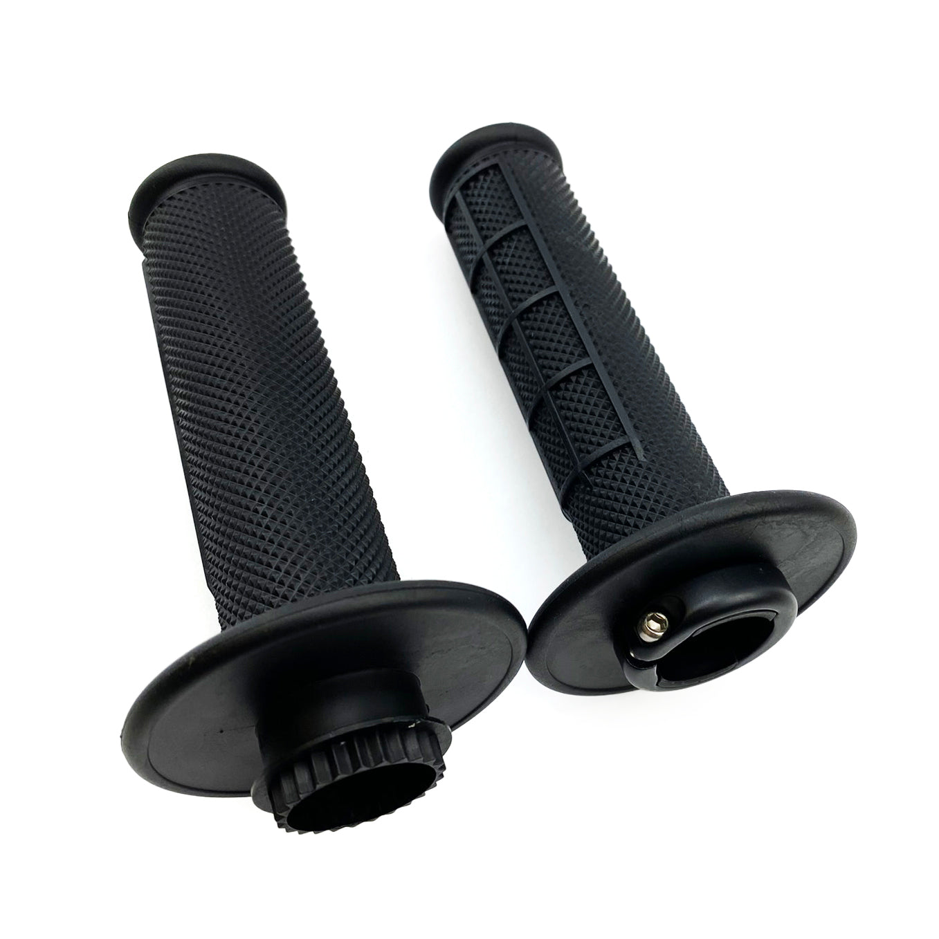 LOCK ON GRIPS HALF WAFFLE, SOFT BLACK, MX-08752BK, ODI STYLE, FIR -