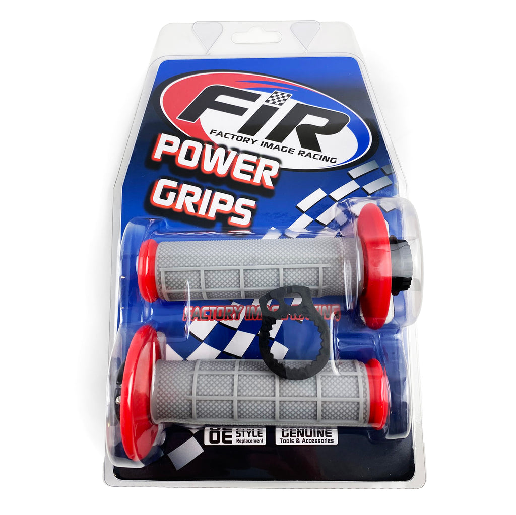LOCK ON GRIP SET CRF 150 R, HALF WAFFLE SOFT BLACK, ODI STYLE, FIR -