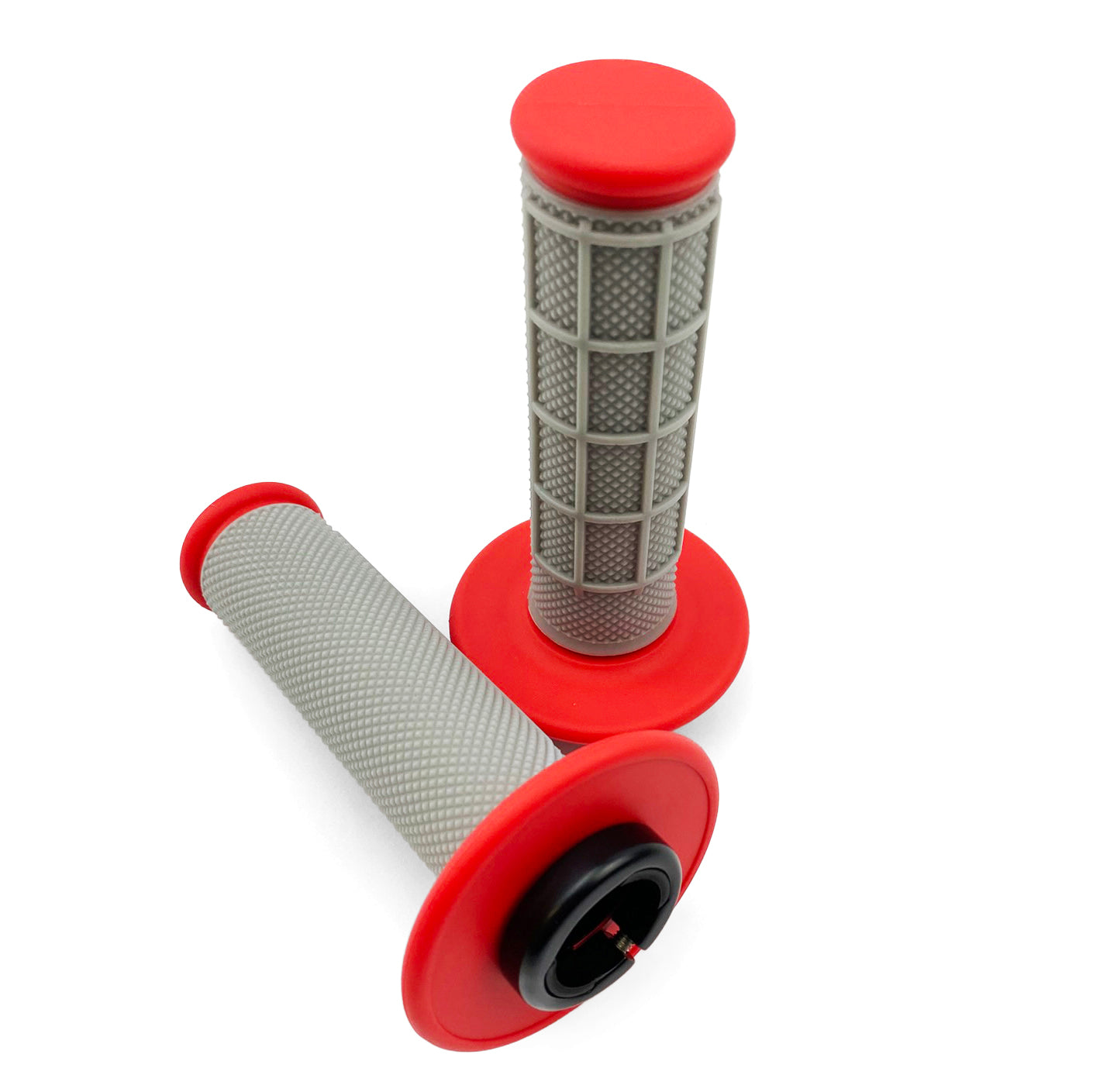 LOCK ON GRIP SET CRF 150 R, HALF WAFFLE SOFT BLACK, ODI STYLE, FIR -