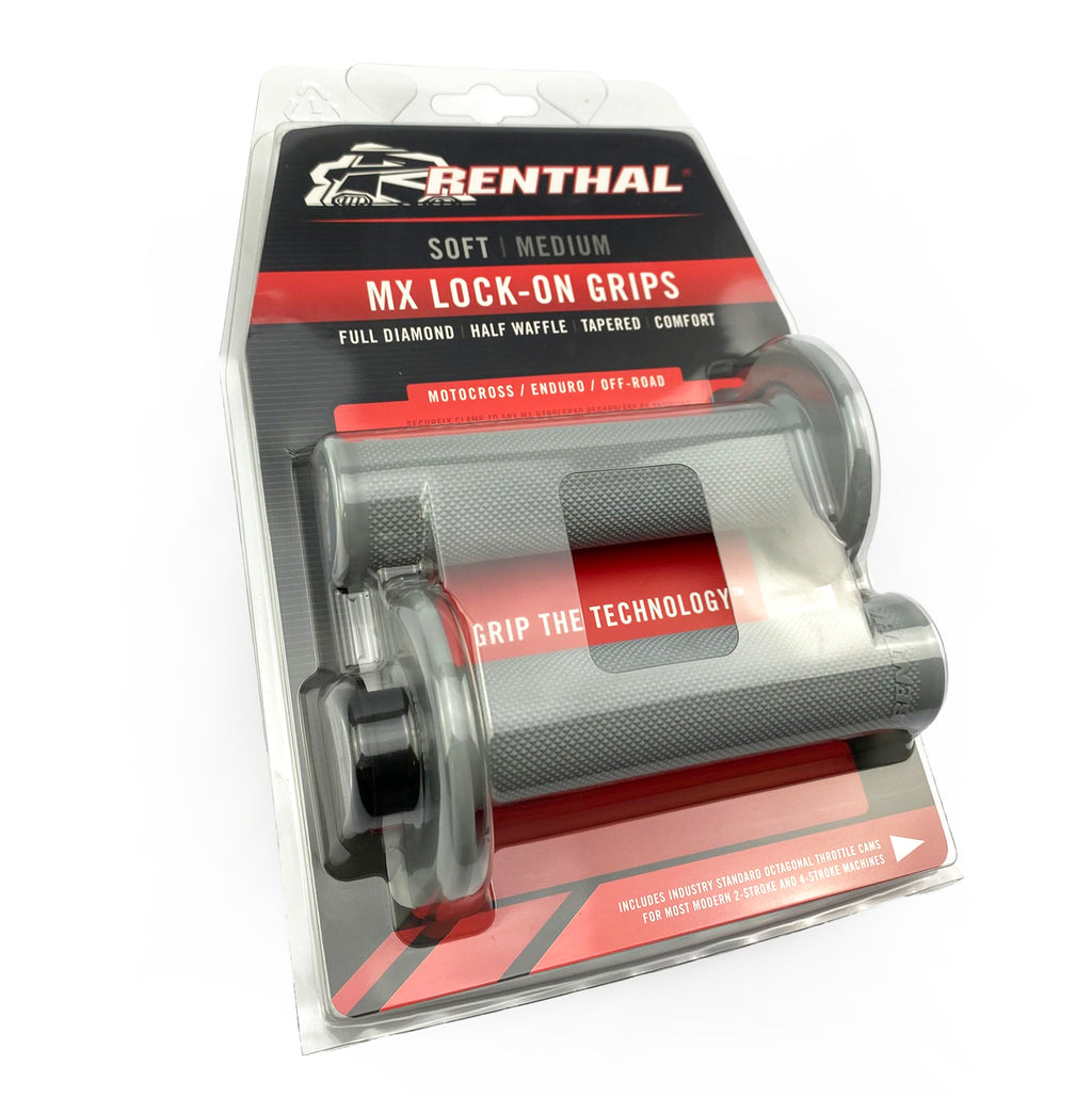 LOCK ON GRIPS RENTHAL FULL DIAMOND, SOFT G232