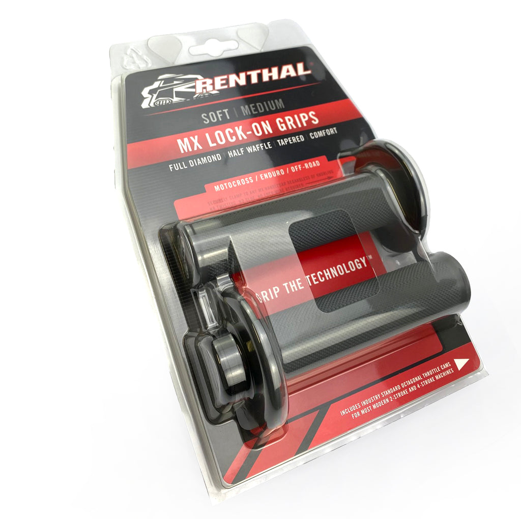 LOCK ON GRIPS RENTHAL FULL DIAMOND, MEDIUM G233