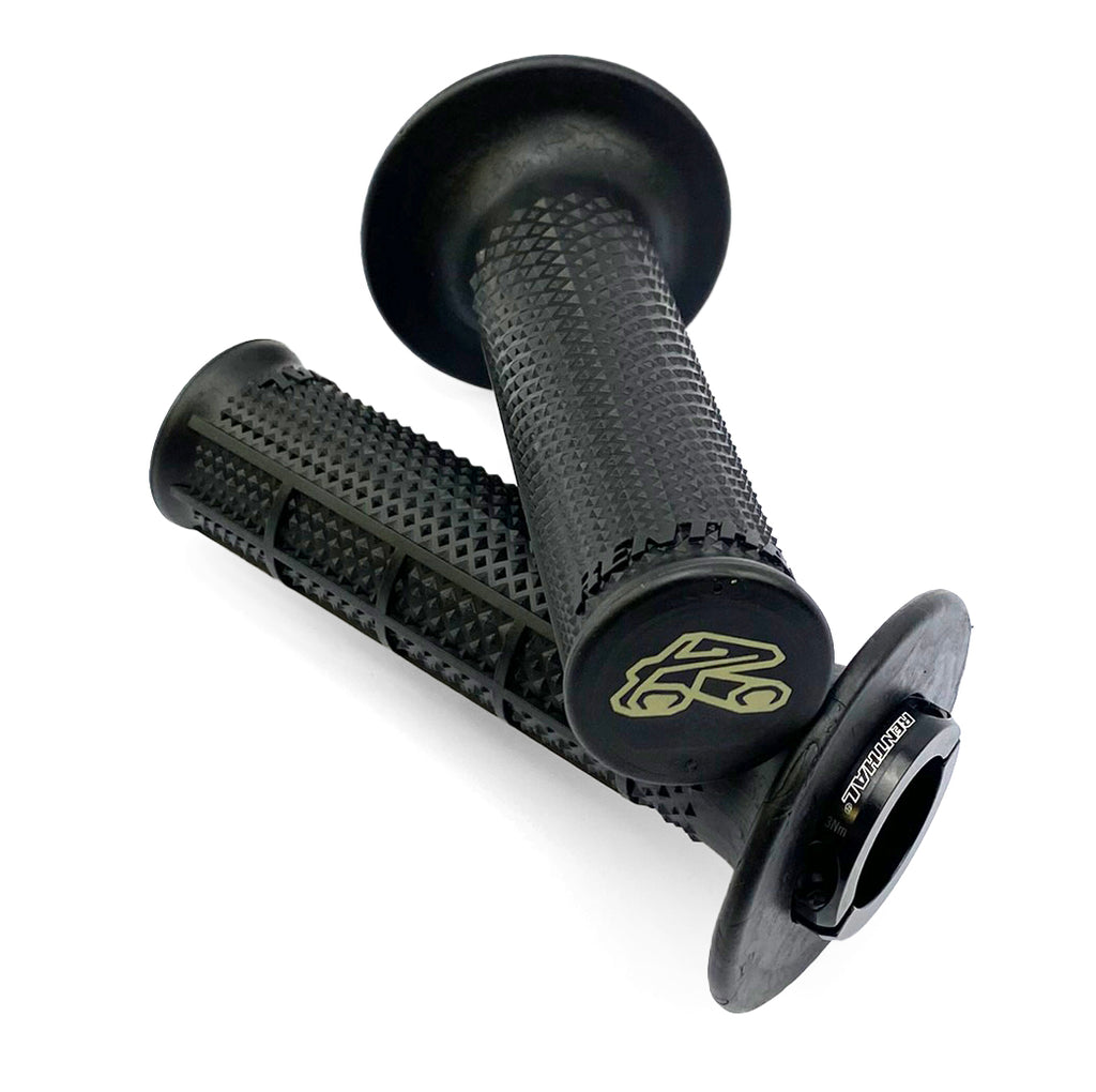LOCK ON GRIPS RENTHAL TAPARED/HALF WAFFLE, ULTRATACKY G239