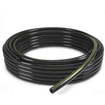 FUEL PIPE LINE 6mm 1/4 BLACK BULK 100m ROLL