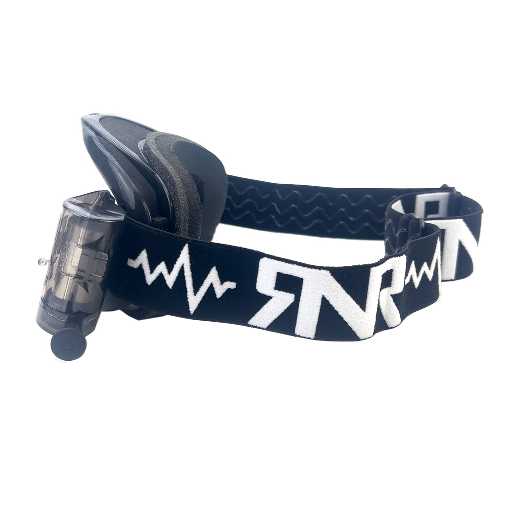 RNR COLOSSUS BLACK XL ROLL & TEAR OFF, BLACK GOGGLE, 36MM ROLL OFF, GX23XL, ROLL & TEAR OFF