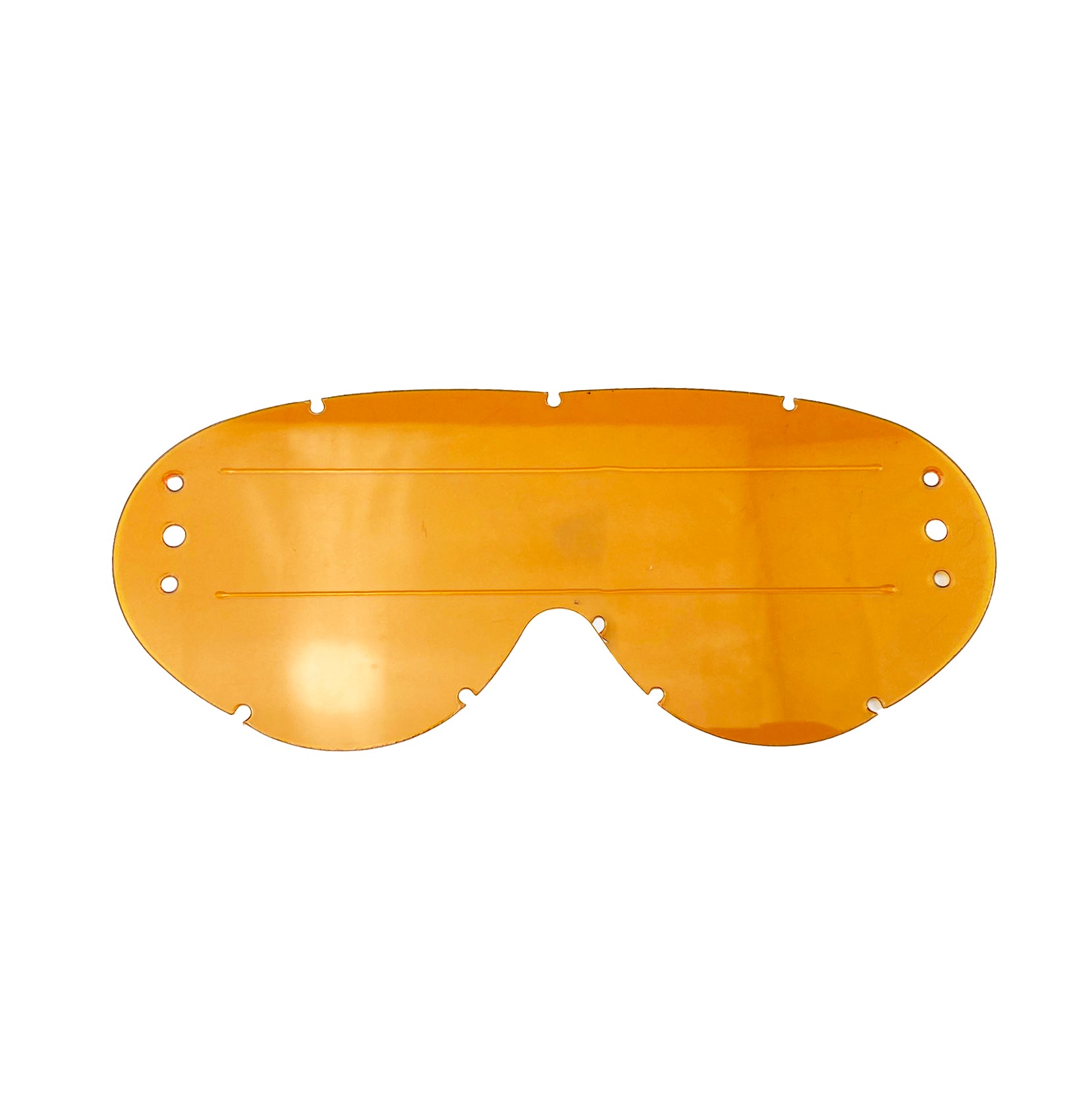 HYBRID ROLL OFF LENS ORANGE RAISED STRIP, ANTI FOG, ANTI SCRATCH, LOR201R
