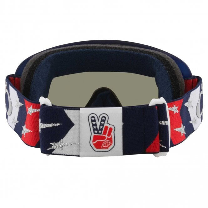OAKLEY O-FRAME MX TROY LEE DESIGN RWB STARS BLUE/DARK SMOKE, DARK GREY LENS