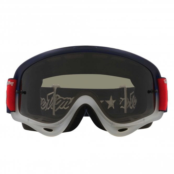 OAKLEY O-FRAME MX TROY LEE DESIGN RWB STARS BLUE/DARK SMOKE, DARK GREY LENS