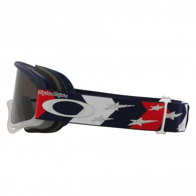 OAKLEY O-FRAME MX TROY LEE DESIGN RWB STARS BLUE/DARK SMOKE, DARK GREY LENS