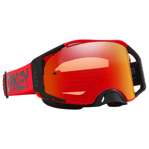 OAKLEY AIRBRAKE MX MOTO RED RED/ORANGE, PRIZM MX TORCH IRIDIUM LENS
