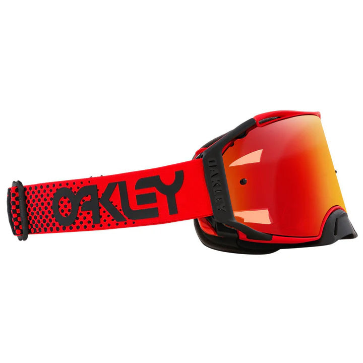 OAKLEY AIRBRAKE MX MOTO RED RED/ORANGE, PRIZM MX TORCH IRIDIUM LENS