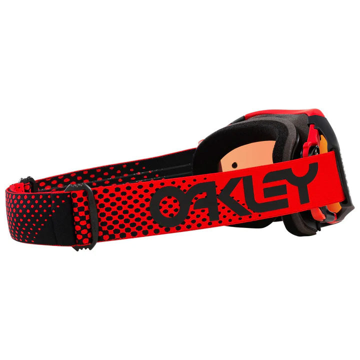 OAKLEY AIRBRAKE MX MOTO RED RED/ORANGE, PRIZM MX TORCH IRIDIUM LENS