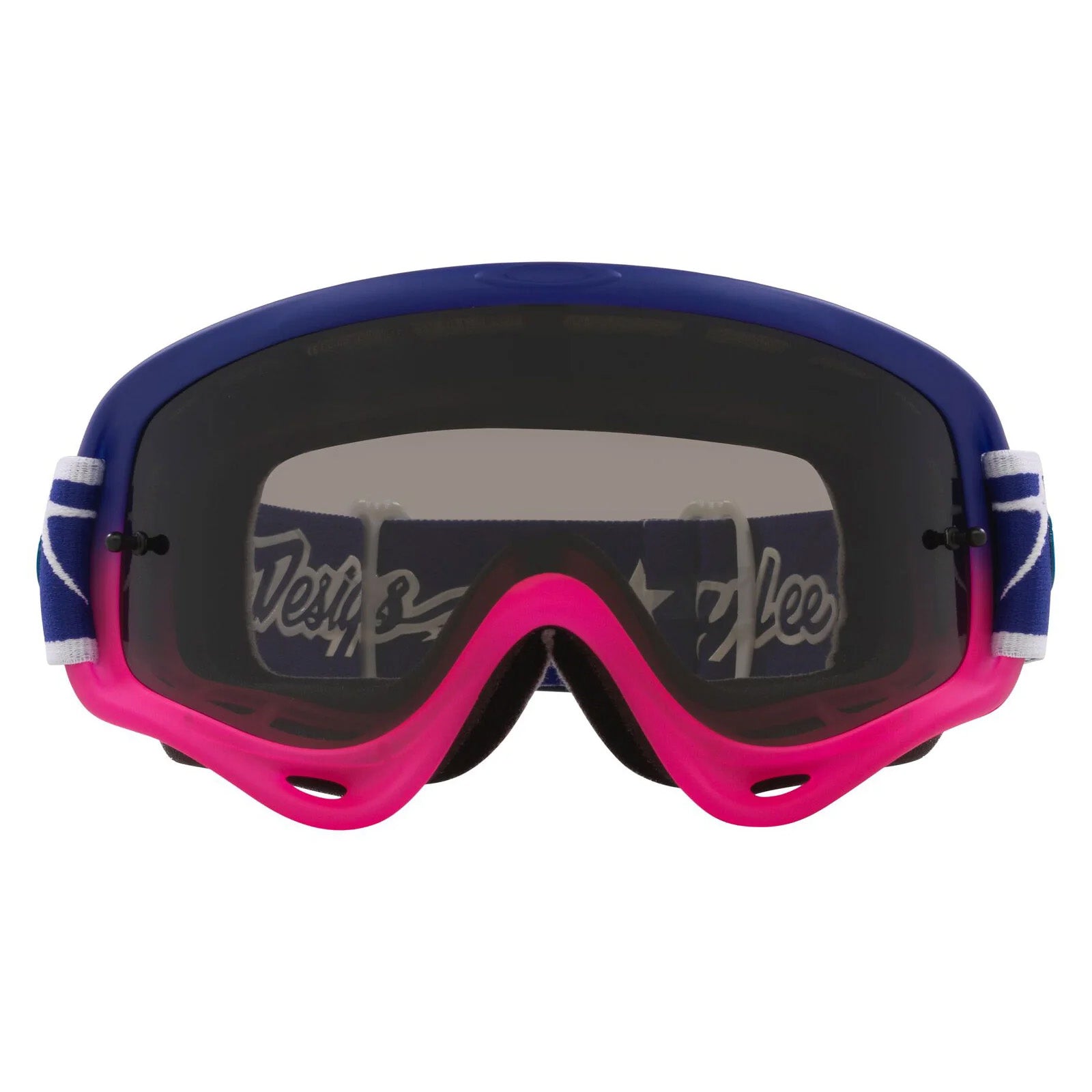 OAKLEY O-FRAME MX TROY LEE DESIGN SPEED STARS BLUE/PINK, DARK GREY LENS