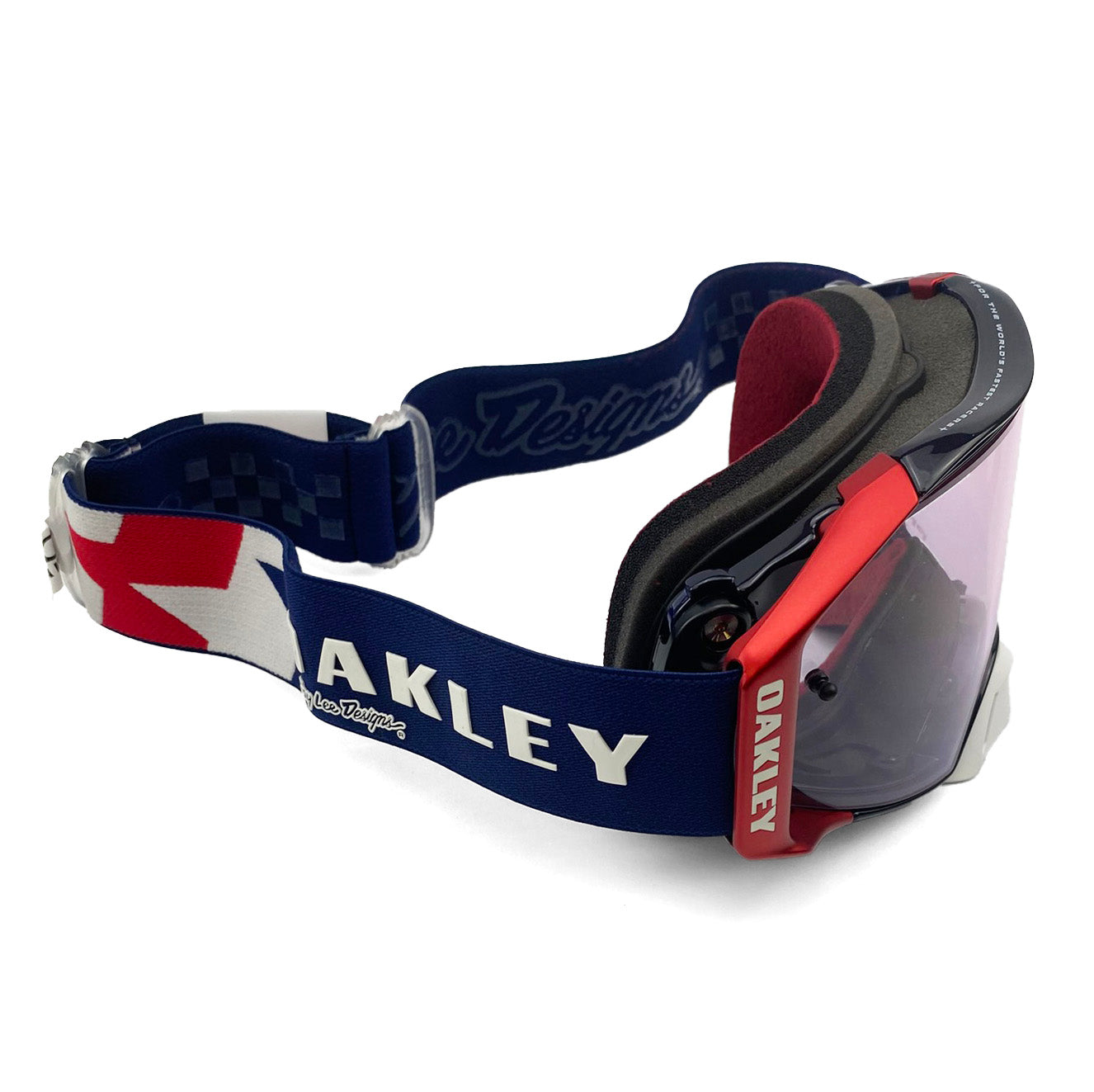 OAKLEY AIRBRAKE MX TROY LEE DESIGN RWB STARS BLUE/PINK, PRIZM MX LOW LIGHT LENS