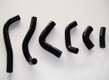 HOSE KIT 6pcs 02-04 CRF450R BLACK SILICONE RADIATOR