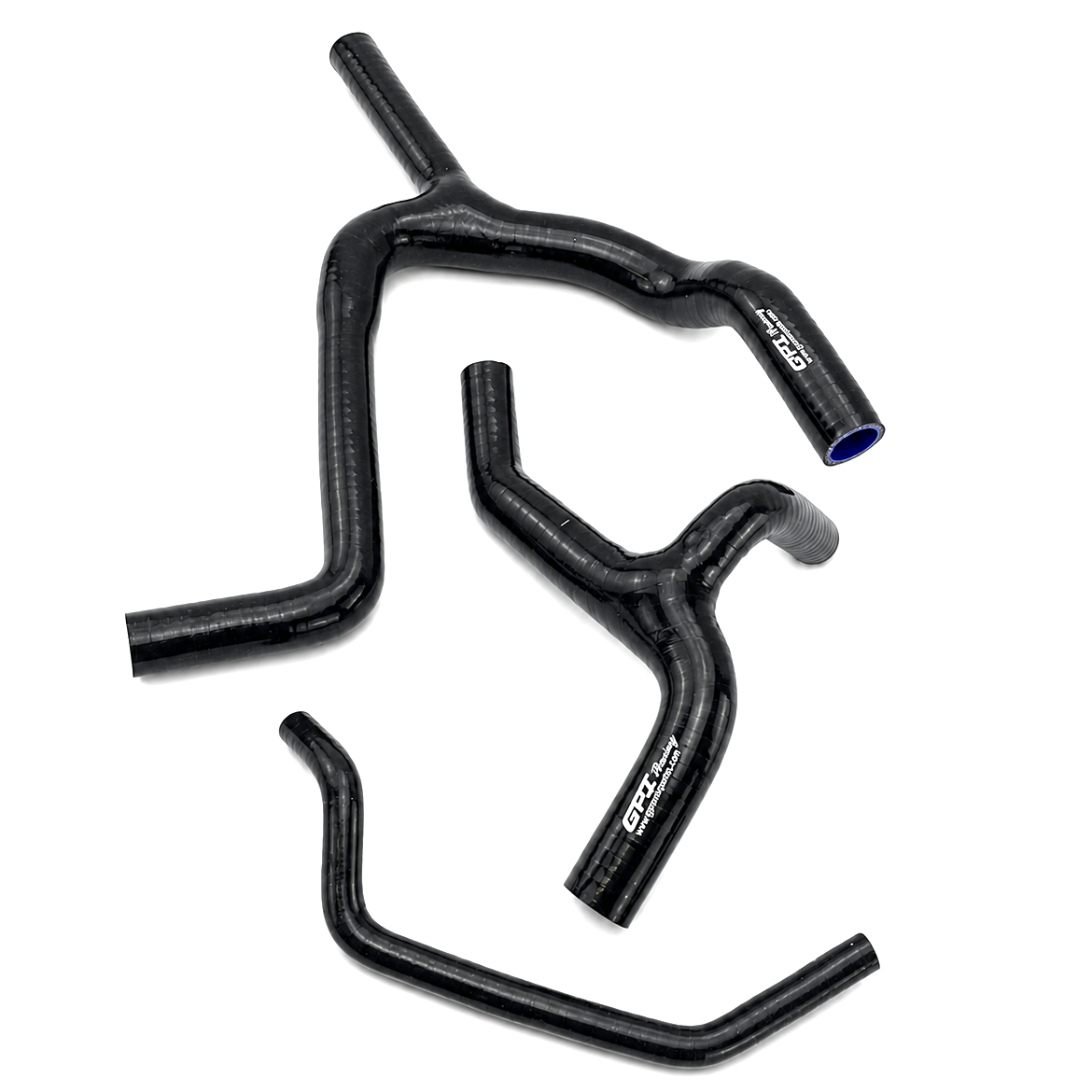 RADIATOR HOSE Y KIT BLACK 3pcs 09-14 KAWASAKI KXF450 SILICONE 39062-0304