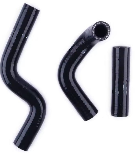 HOSE KIT 3pcs KX85 100 98-13 BLACK SILICONE RADIATOR KAWASAKI 39062-1425 , 39062-1712 , 39062-1711