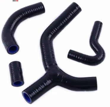 HOSE Y KIT 4pcs EXC400 450 530 EXC EXC-R KTM, SILICONE RADIATOR BLACK