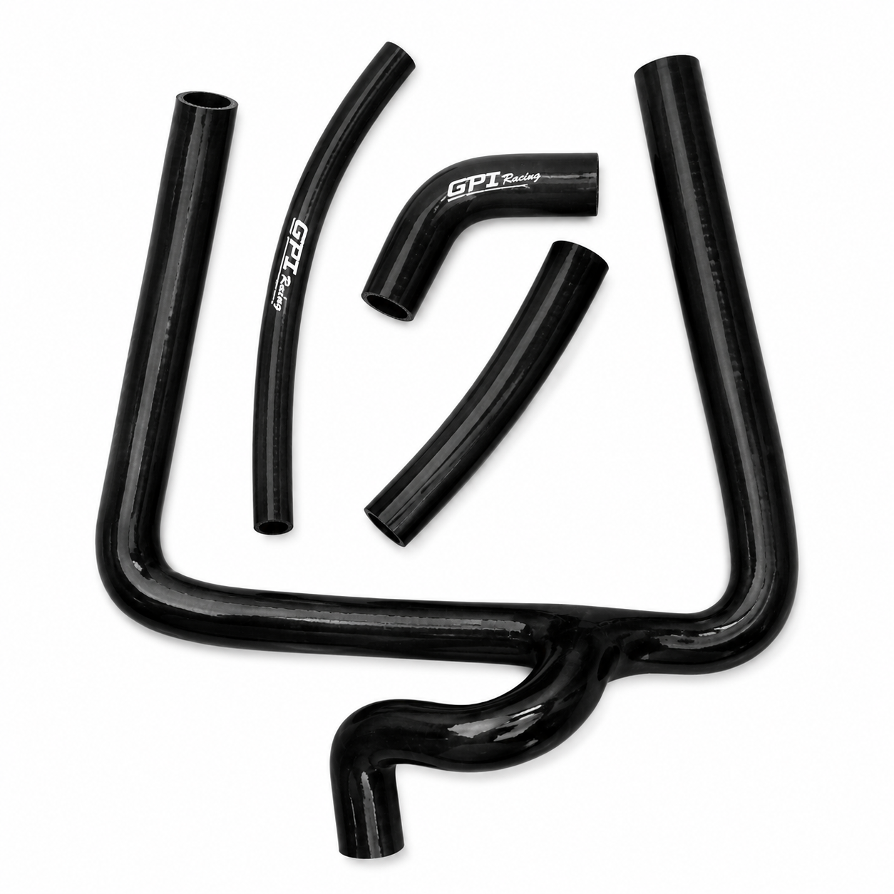 RADIATOR HOSE Y KIT 4pcs BLACK 02-08 HONDA CR250R SILICONE 19061-KZ3-J40