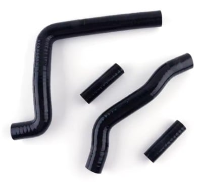 HOSE KIT 4pcs KX250 05-08 KAWASAKI, SILICONE RADIATOR COOLING BLACK