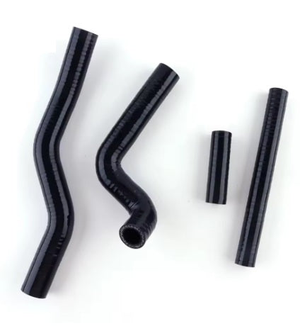 HOSE KIT 4pcs 01-08 RM125 BLACK SILICONE RADIATOR SUZUKI