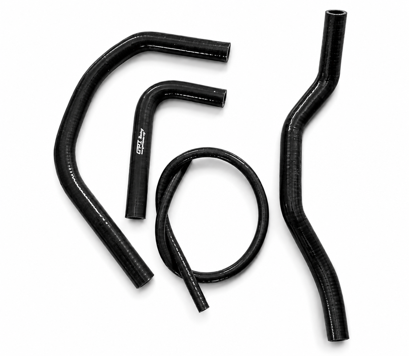 RADIATOR HOSE KIT 4pcs BLACK 82-07 YAMAHA BANSHEE YFZ350 SILICONE  2GU-12485-00-00