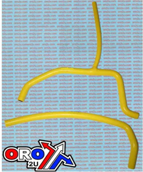 HOSE Y KIT 3pcs CAN-AM DS450 08-11, SILICONE RADIATOR YELLOW,