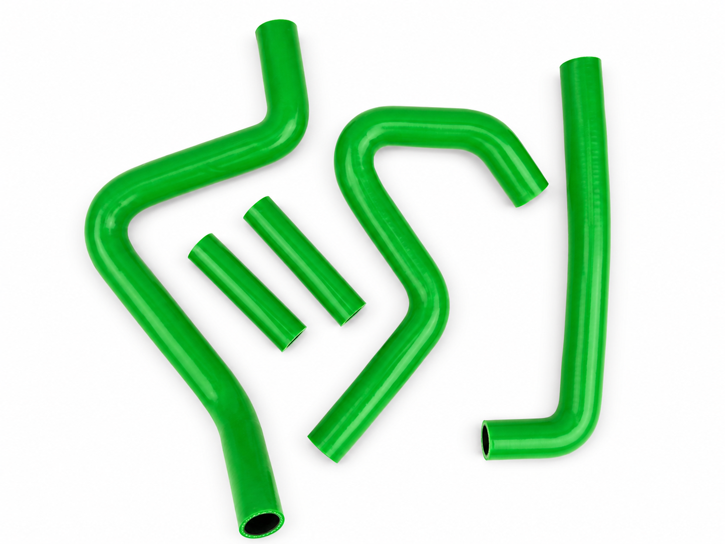 RADIATOR HOSE KIT 5pcs GREEN 94-02 KAWASAKI KX250 SILICONE 39062-1551