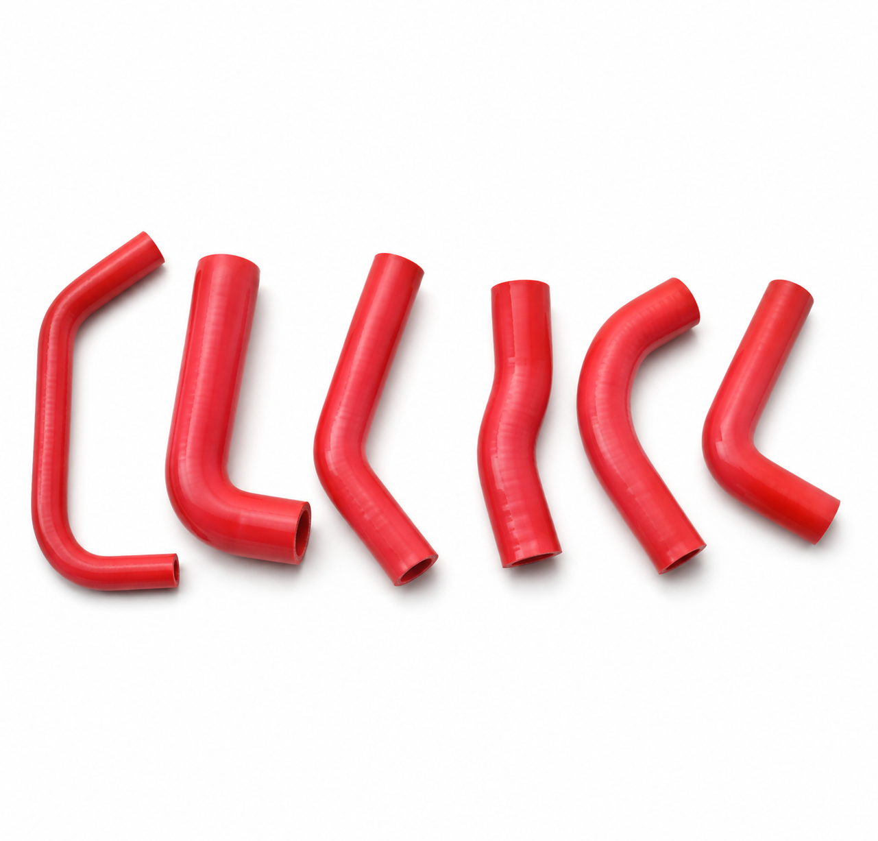 RADIATOR HOSE KIT 6pcs RED 00-10 HONDA XR650R SILICONE 19061-MBN-670